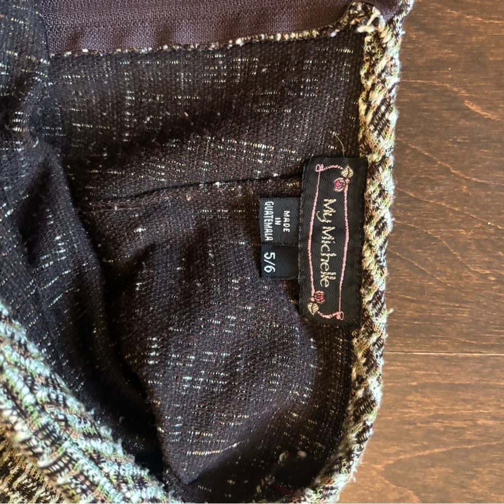 My Michelle Tan and Brown Embellished Mini Pencil Skirt - Picture 5 of 5